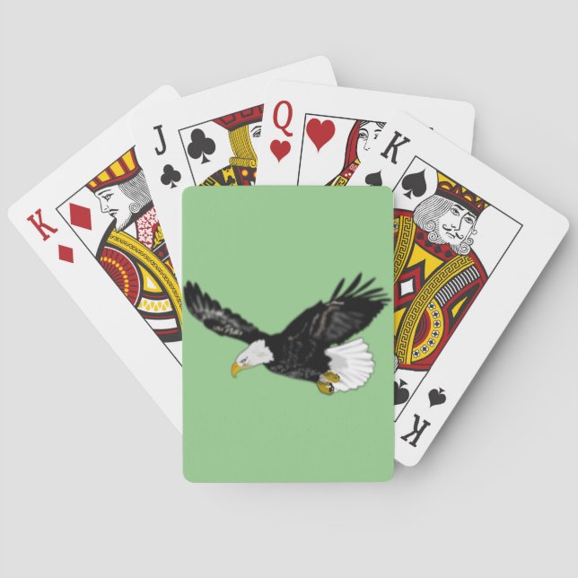 Cartes de jeu d'aigle à tête blanche - Choisir la  (dos)