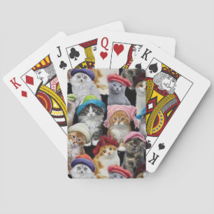 Cartes de jeu d'amoureux de les chats