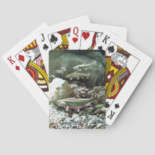 Cartes de jeu d'art de poissons