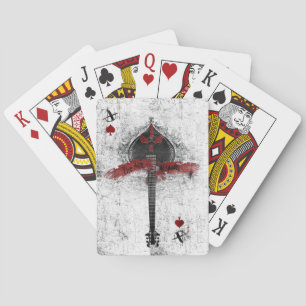 Cartes de jeu d'as de pique