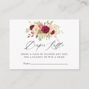 Cartes de jeu de baby-shower pour couche avec thèm