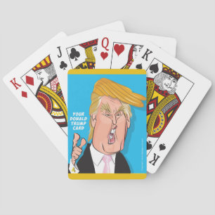 Cartes de jeu de bande dessinée de Donald Trump