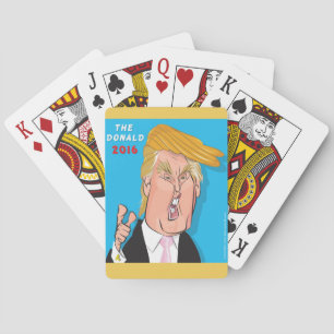 Cartes de jeu de bande dessinée de Donald Trump