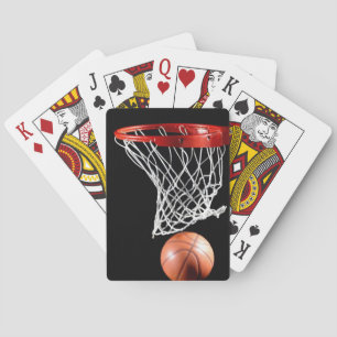 Cartes de jeu de basket-ball, visages standard