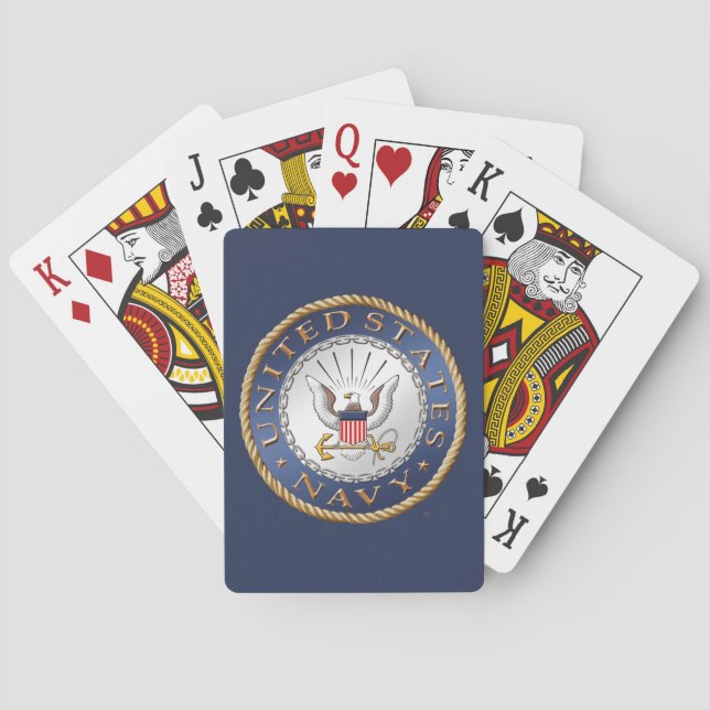 Cartes de jeu de Bicycle® de la marine américaine (dos)