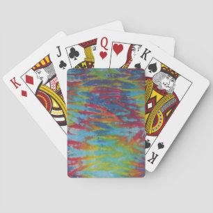 Cartes de jeu de bicyclette de colorant de cravate