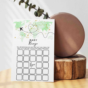 Cartes de jeu de bingo Baby Shower Carte de voyage