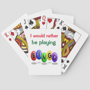 Cartes de jeu de bingo-test