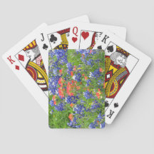Cartes de jeu de bluebonnets de TX