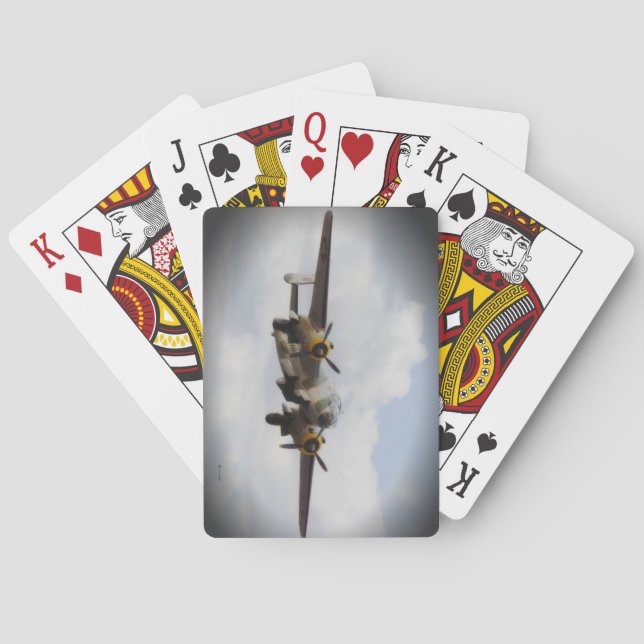 Cartes de jeu de bombardier de la deuxième guerre (dos)