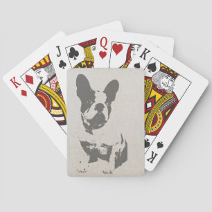 Cartes de jeu de bouledogue français