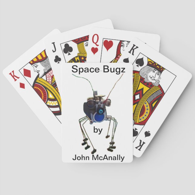 Cartes de jeu de Bugz de l'espace (dos)