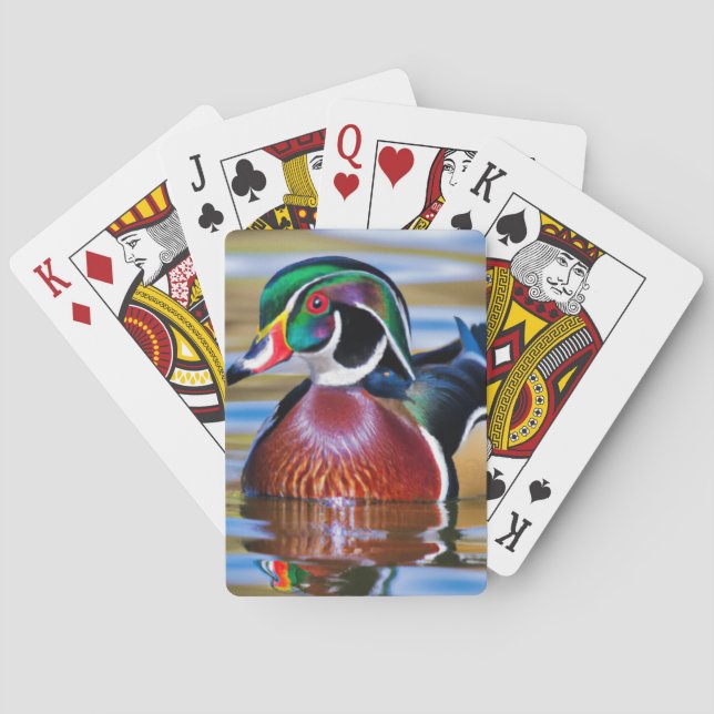 Cartes De Jeu De Canard De Bois, Carte De Jeu De C (dos)