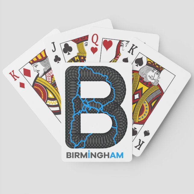 Cartes de jeu de canaux de Birmingham (dos)