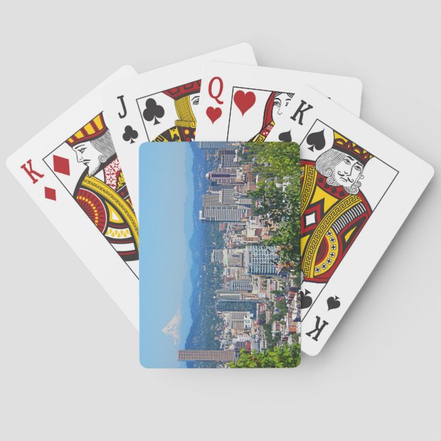 Cartes de jeu de capot de bâti d'horizon de (dos)