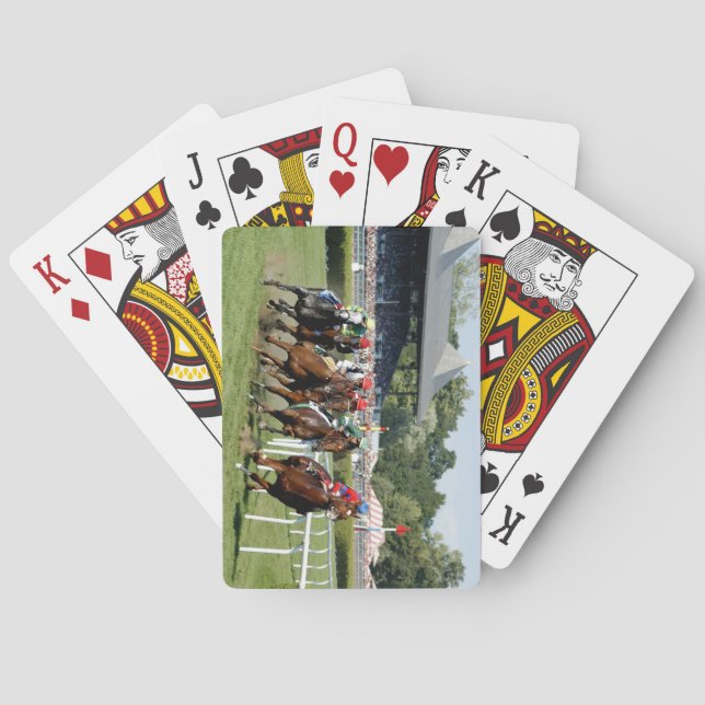 Cartes de jeu de champ de courses de Saratoga (dos)