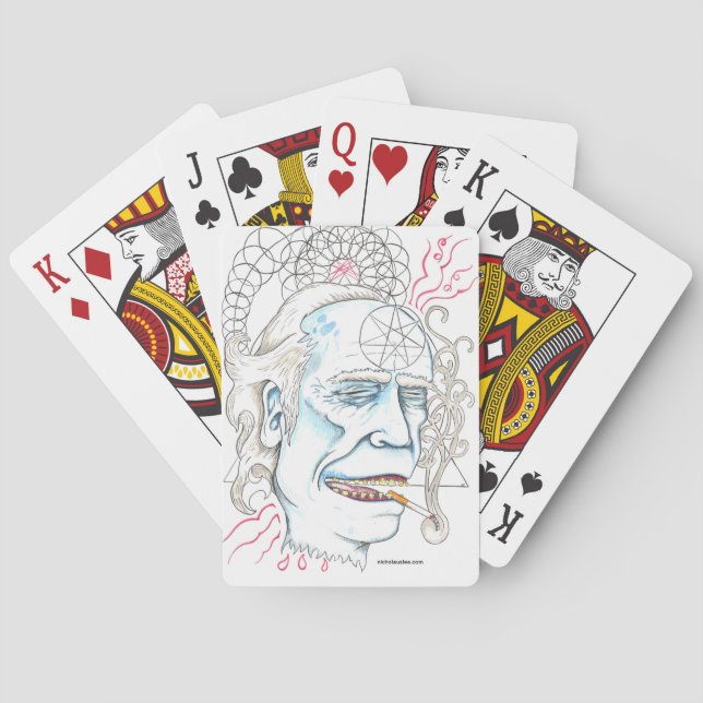 Cartes de jeu de Charles Bukowski (dos)