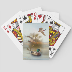 Cartes de jeu de chasse de canard