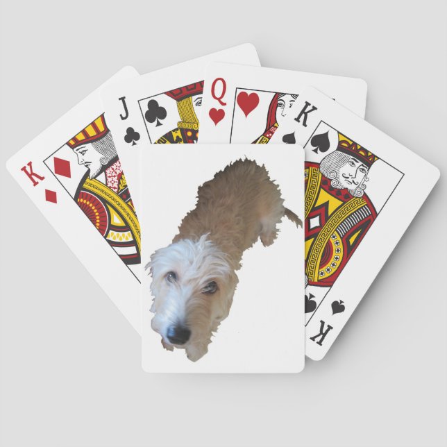 Cartes de jeu de chien scintillant (dos)