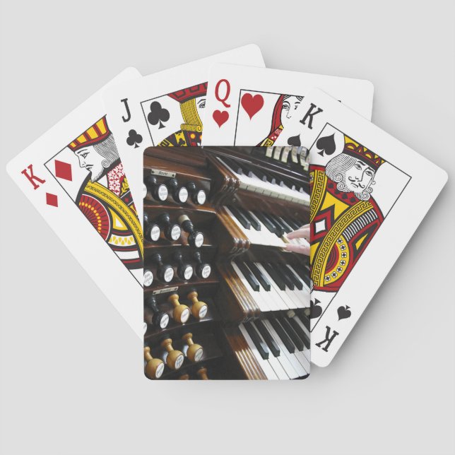 Cartes de jeu de clavier d'organe (dos)