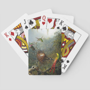 Cartes de jeu de colibris