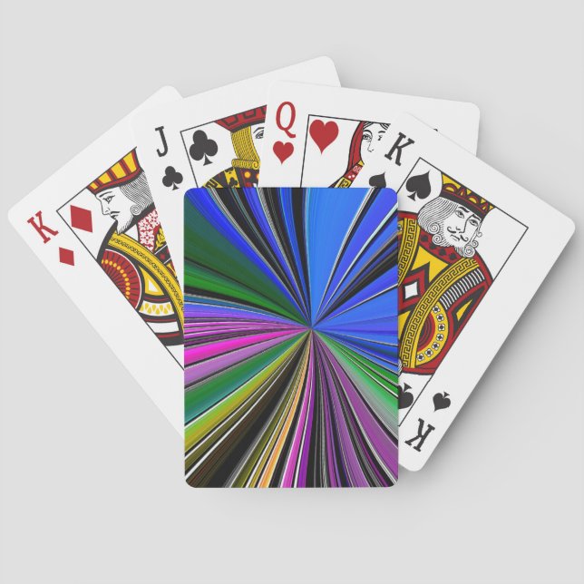 Cartes de jeu de concepteur d'éclaboussure de coul (dos)