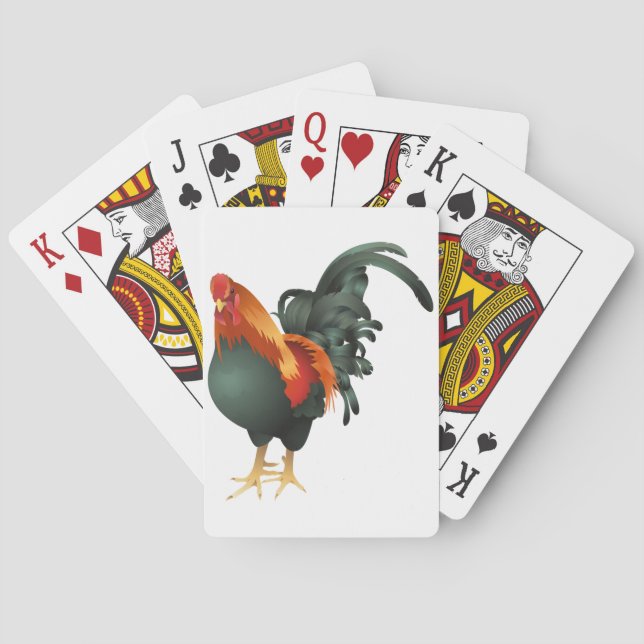 Cartes de jeu de coq (dos)