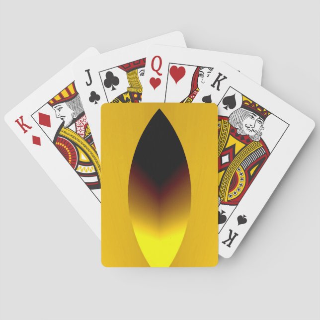 Cartes de jeu de couleur claire de bougie (dos)