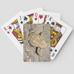 Cartes de jeu de crapaud à ramer mignonnes
