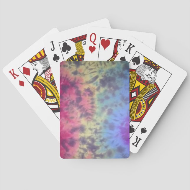 cartes de jeu de craquement d'arc-en-ciel de (dos)