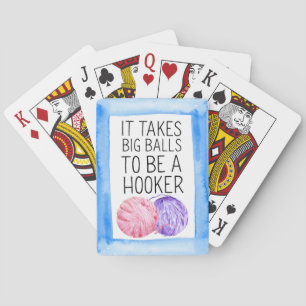 Cartes de jeu de crochet de plaisanterie