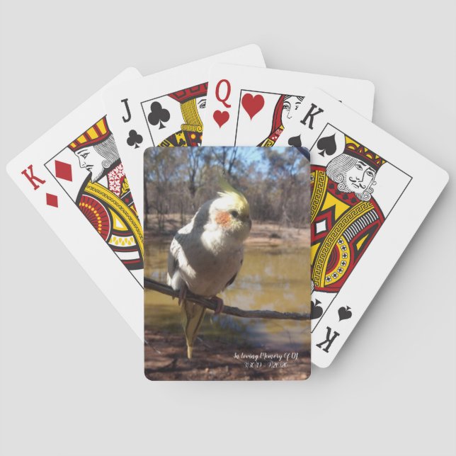 Cartes De Jeu De Cuisine Cockatiel (dos)