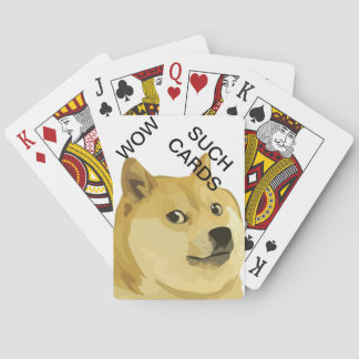 Cartes de jeu de doge