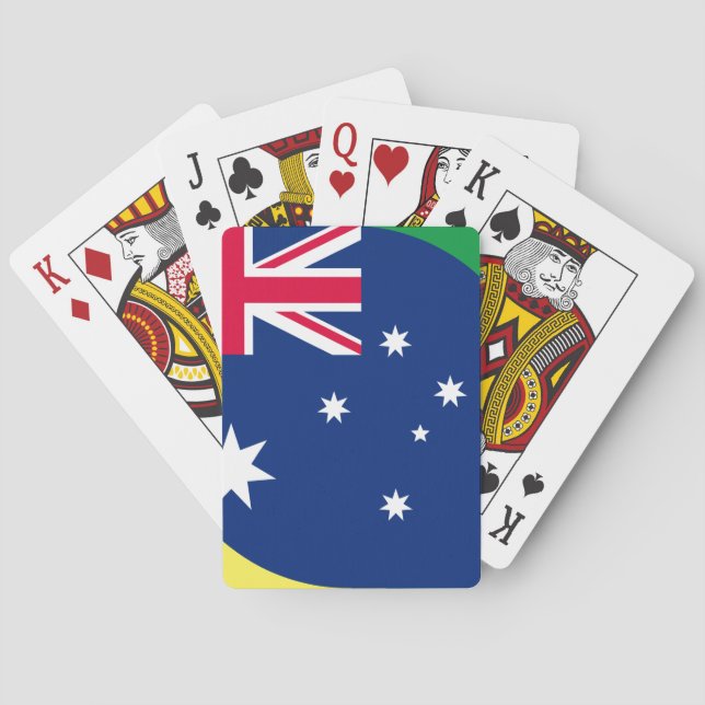 CARTES DE JEU DE DRAPEAU AUSTRALIEN (dos)