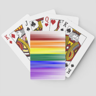 Cartes de jeu de drapeau d'arc-en-ciel