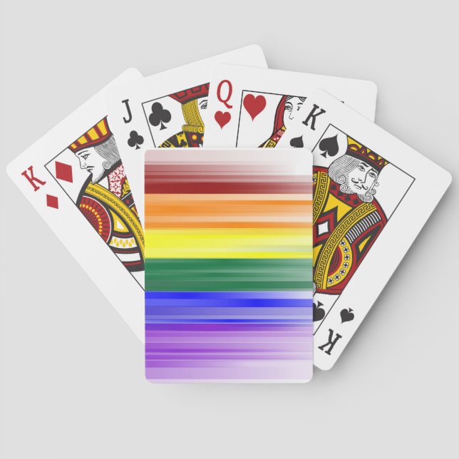 Cartes de jeu de drapeau d'arc-en-ciel (dos)