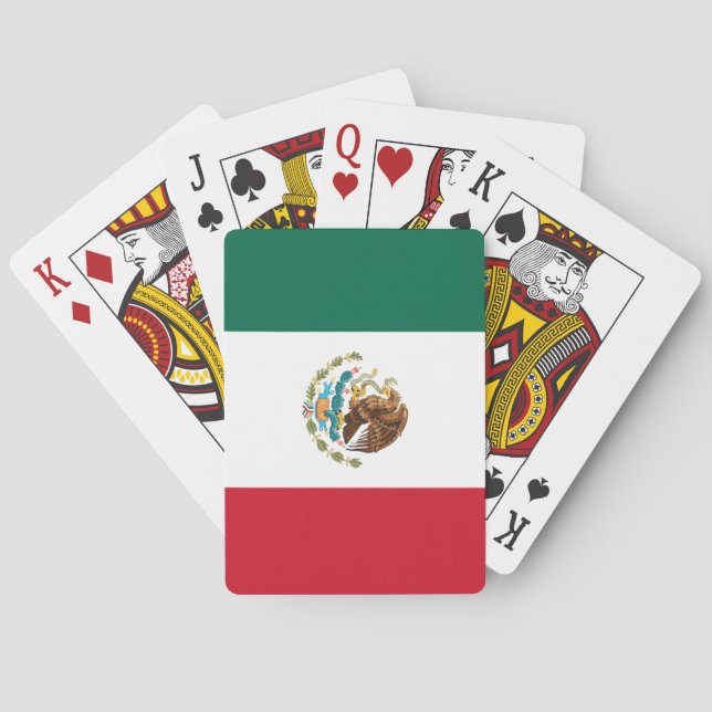 Cartes de jeu de drapeau mexicain (dos)