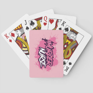Cartes de jeu de floc d'infirmière de meurtre