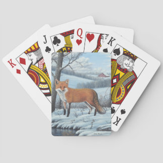 Cartes de jeu de Fox rouge