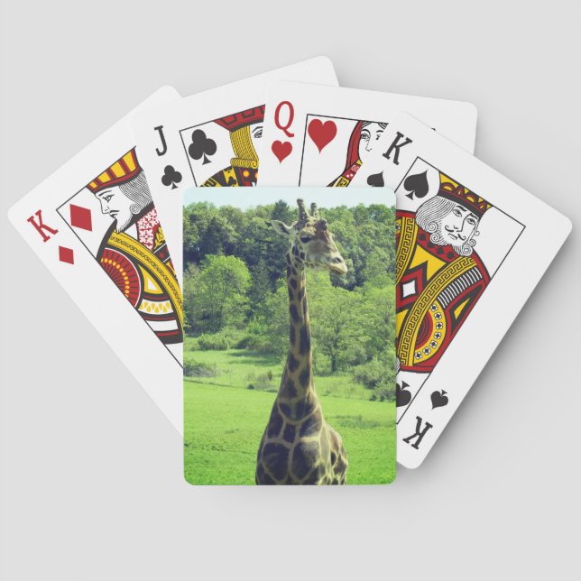 Cartes de jeu de girafe (dos)