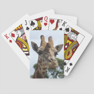 Cartes de jeu de girafe