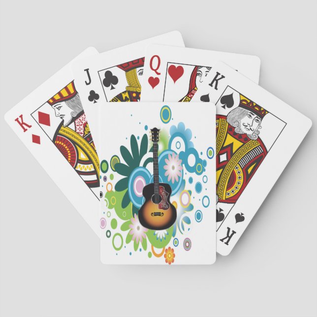 Cartes de jeu de guitare (dos)