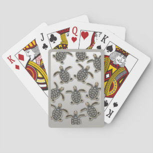 Cartes de jeu de Hatchling de tortue de mer de