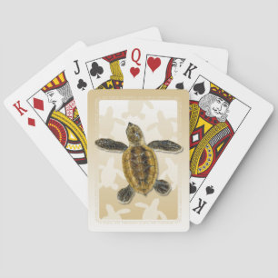 Cartes de jeu de Hatchling de tortue de mer de