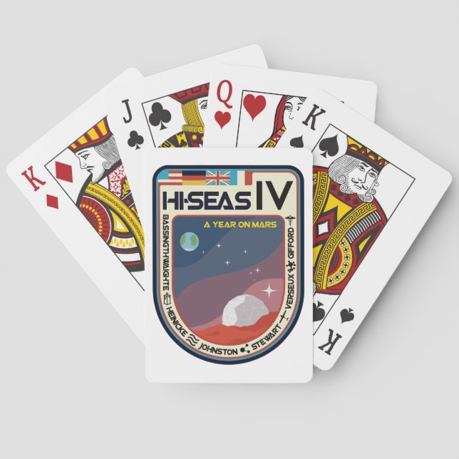 Cartes de jeu de HI-SEAS IV (dos)
