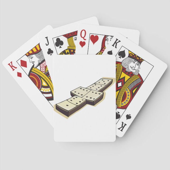 Cartes de jeu de jeu de dominos (dos)
