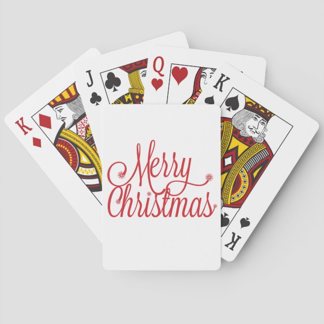 Cartes de jeu de Joyeux Noël (dos)