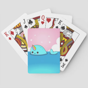 Cartes de jeu de Kawaii Narwhal