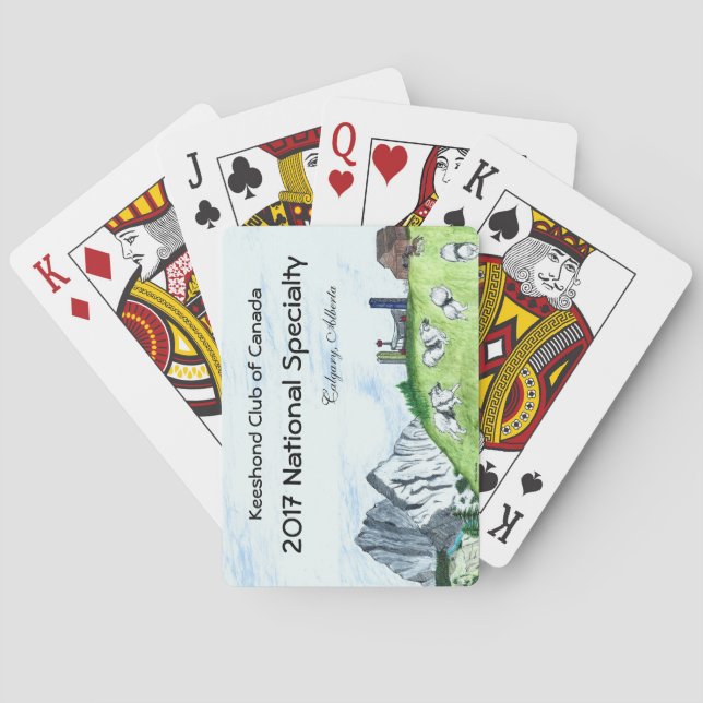 Cartes de jeu de Keeshond (dos)