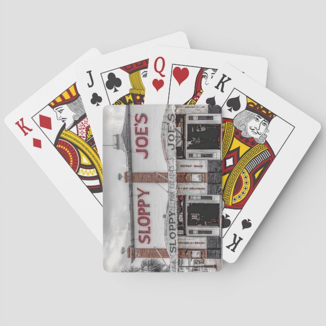 Cartes de jeu de Key West de Joe désordonné (dos)